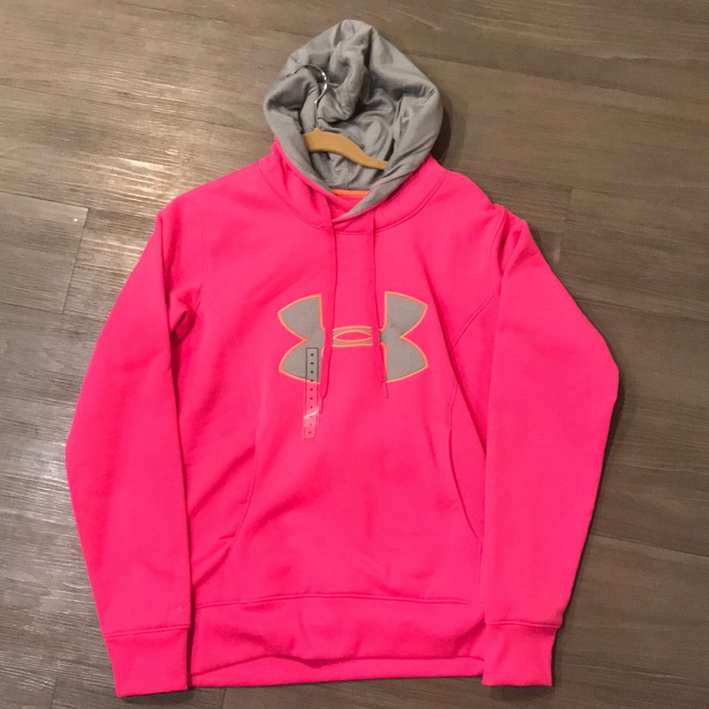 Brand new pink under armour hoodie